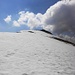 Noch ein Schneefeld vor dem Gipfel