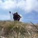 Cima dell'Oress, foto di vetta con erba