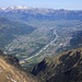 Blick ins Rheintal und ins Fürstentum, Im Hintergrund der Alpstein