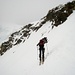 steiler Aufstieg zum P.3506 dem östlichen Ausläufer der Jungfrau 4158m