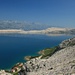 Tiefblick zum Ausgangspunkt, ihnten das Velebit