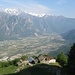 L'alpe Borlasca vista dall'alto con tutta la bassa Val Chiavenna, il Sasso Manduino e il Pizzo Ligoncio
