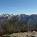 Verso la Valle Maggia da destra: Cimetta, Cima della Trosa, Madone, Pizzo di Corbella, Pizzo d'Orgnana...