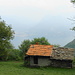 Erster Blick vom Monti di Breglia auf den Comer See