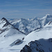 Links Trugberg, etwas hinten Dreieckhorn und Aletschhorn, rechts Aufschwung zum Mönch