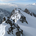 Blick zum Gletscherhorn (Bildmitte), am Horizont Fletschhorn und Balfrin