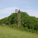 "Aussichtsgipfel" auf dem Schlechtenberg bei Drößling.Vorsicht,dieser Jägerstand wackelt bedenklich!