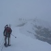 ... und dann stecken wir mitten im Nebel - kurz vor dem Gipfel