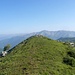 La cresta verso il monte Bul, in direzione del Pian del Tivano