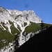 Gauggturm(2489m); eigentlich kein richtig bedeutender Gipfel, sondern nur der verlängerte Südgrat der Larchetkarspitze 