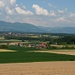 Ausblick vom Büeltscherfeld über Aeschi (SO) zum Jura