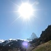 In Zermatt sicht zurück zum Matterhorn. 