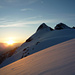 Morgenlicht und Skitoureneinsamkeit
