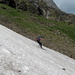 Robert bei seiner alpinistischen Lieblingsdisziplin: Steilschneefeld-Abfahrt