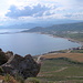 Blick auf die Badebuchten bei Kaliviani