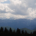 Lattengerbirge im Vordergrund, dahinter Berchtesgadener <br />Alpen