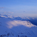 Abendlicher Blick in die Walliser Schneeberge