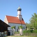 in Holzhausen ist der Kirchturm aus HOLZ