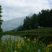 Monti di Motti - wunderschöner künstlicher Teich mit Vogorno im Hintergrund
