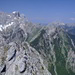 Schönes Karwendel.Grabenkar-, östl Karwendelkar und Vogelkarspitze. Hinten die Soierngruppe.
