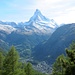 Zermatt im engen Mattertal - den Ort bekommt man nur schwer mal auf ein Foto