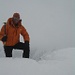 Thomas auf dem Bishorn 4135m (leider schon im Nebel)