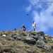 Francesco,Beppe e Suni + rapace in volo alla Punta Cavalcurt