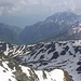 Gjeravicë / Ђеравица (Đeravica; 2656m): <br /> <br />Aussicht vom Gipfel nach Süden zum Maja e Shkëlzenit (2404m) in Albanien mit seiner Nordseite.