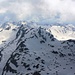 Gjeravicë / Ђеравица (Đeravica; 2656m):  <br /> <br />Gipfelaussicht nach Südwesten zum kosovarisch-albanischen Grenzgipfel Maja Gusanit / Гусан (Gusan; 2539m).