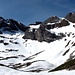 Der Gipfel rückt ins Blickfeld, unterhalb davor Ober Sulz, links Oberberg, rechts Hasenstöck