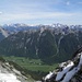 Blick über die Leutasch ins Karwendel