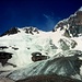 Der Kazbek vom Gletscher aus gesehen auf der Aufstiegsroute.