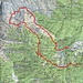 Ungefähre Route Pientina - Torrasco - Erbea - Albagno - Mornera