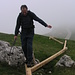 Übungsparcours für Bergsteiger: Gleichgewichtsübung ;o)