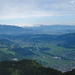 Blick von der Mondspitze nach Nordwesten ins Appenzellerland und vorne Nenzing und Frastanz.