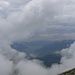 Uno squarcio nelle nubi mi permette la visione del lago di Como.