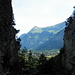 Die Chluse liegt noch im Schatten