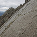 Zwischen Mutspitze und Traufenscharte - Rückblick zum Mutspitze Gipfel  