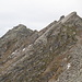 Zwischen Mutspitze und Traufenscharte - Rückblick zum Mutspitze Gipfel   