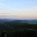 Blick in die Sächsische Schweiz, von links Großer und Kleiner Winterberg, zentral nur zu erahnen der Lilienstein