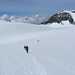 Auf dem Abstieg zurück über den Gletscher zur Tracuit Hütte. Ab hier wurde es regelrecht "sumpfig".