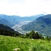 panorama su Bellinzona dall' alpe Domas