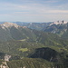Gipfel Hochiss - Blick nach Norden: Unnütze (links), Guffert (rechts).