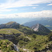 Gipfel Hochiss - Blick nach Südosten: Haidachstellwand, Ebner Joch, Gschöllkopf (von links).