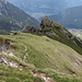 Entlang des Dalfazer Kamms (Dalfazer Wände) zur Rotspitze - Blick nach Süden zur Rotspitze vom Dalfazer Roßkopf (Gelbe Wand) aus.