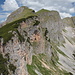 Gipfel Rotspitze - Blick nach Norden auf die Dalfazer Wände.