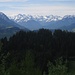 Blick im Aufstieg auf den Allgäuer Hauptkamm (ca. 2500 m)