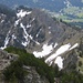 Blick von Gipfel auf den Gratverlauf