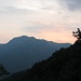 Il sole è tramontato dietro il Monte Rai