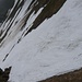 Schneefeld unterhalb des Gipfels
